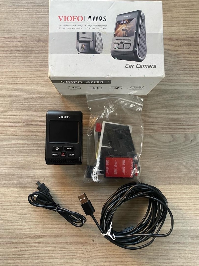 Viofo A119S V2 1080P GPS'li Akılı Araç Kamerası + 32 GB SD Kart - 10