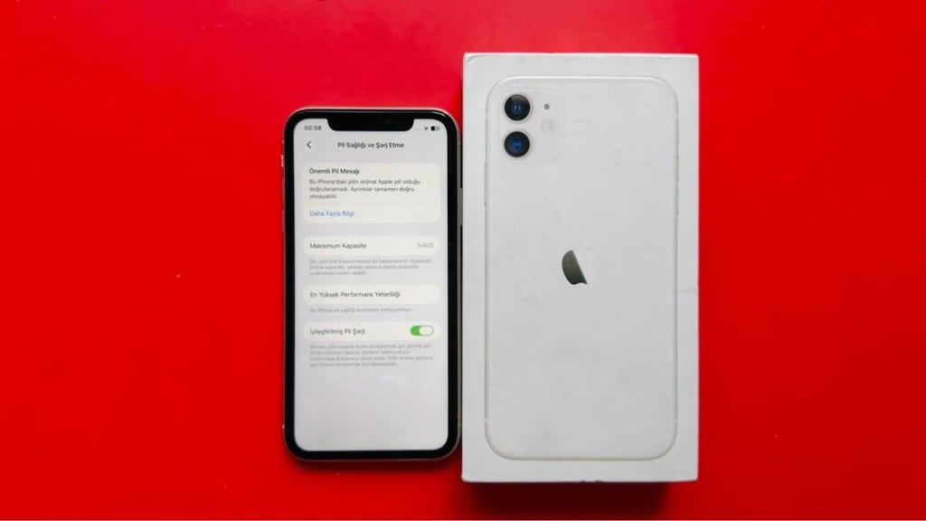 IPHONE 11 64 GB KUTULU CİHAZ BEYAZ RENK 10/9 PİL 100 EKRAN YENİLEN - 2