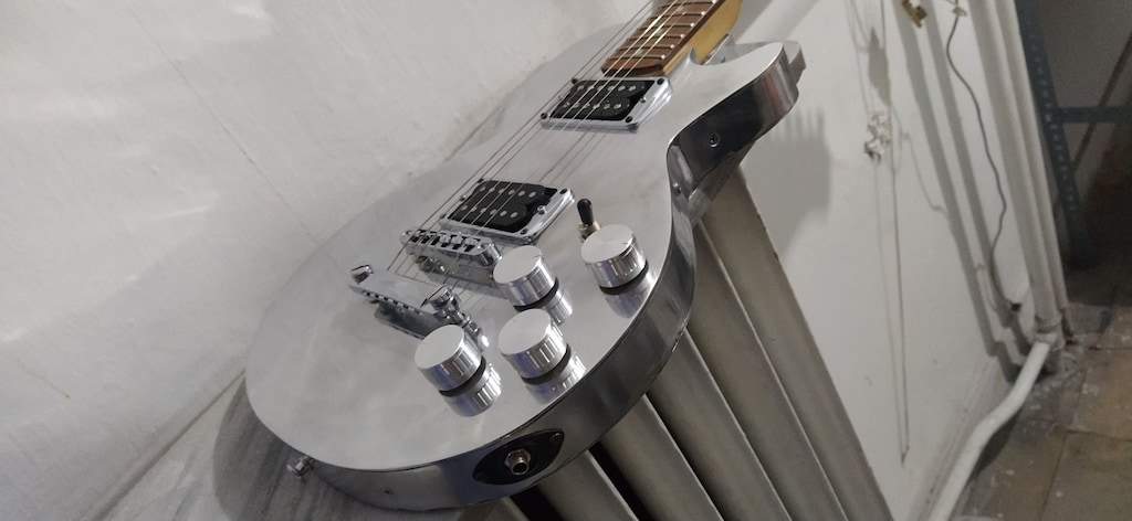 Alüminyum gövde Strat sap Les Paul elektro gitar - 3