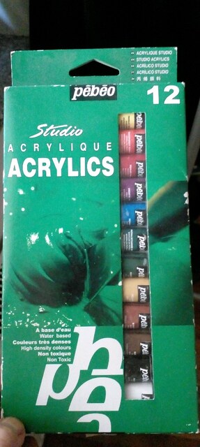 studio akrilik boya 12 li