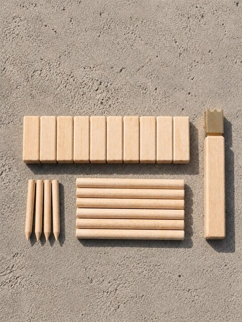 El yapımı ahşap kubb isveç(viking) satrancı