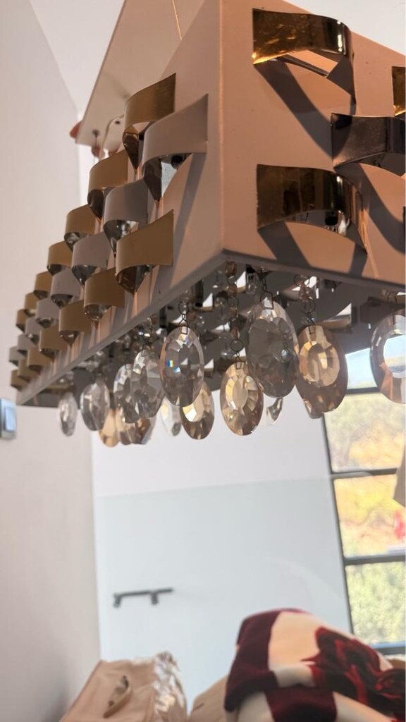 ikili salon avize takimi kristal tasli - 2