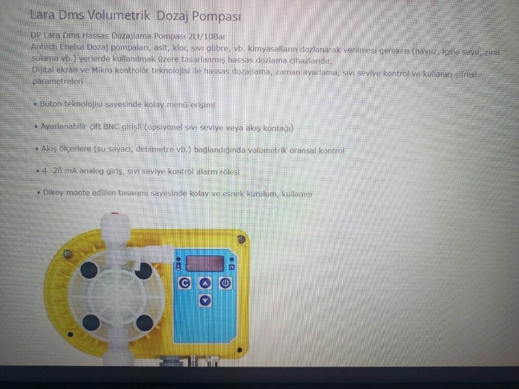 antech dozaj pompası klor pompası - 6