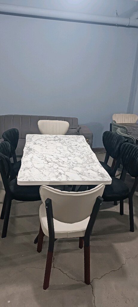 Kampanyalı fiyattan Kütük MDF sabit masa 6 sandalye - 3