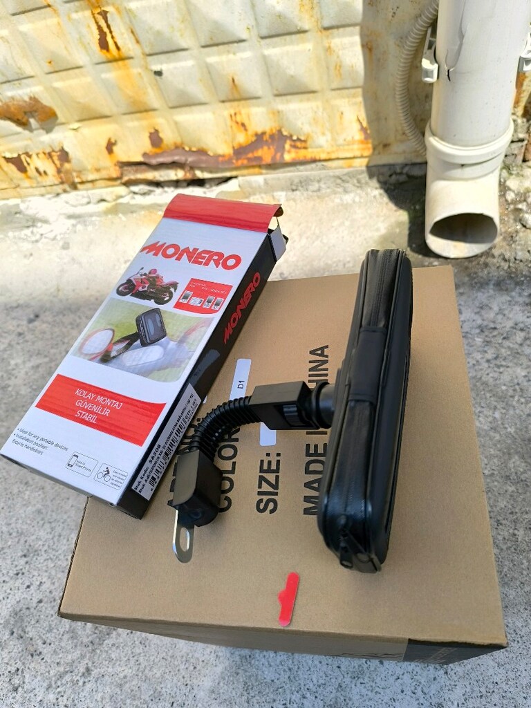Motorsiklet Telefon Tutucu Ayna Bağlantılı Sıfır Bozyaka İzmir - 5