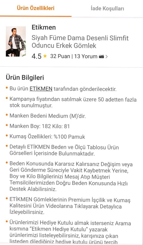 ODUNCU ERKEK GÖMLEĞİ "ETİKMEN" - 7