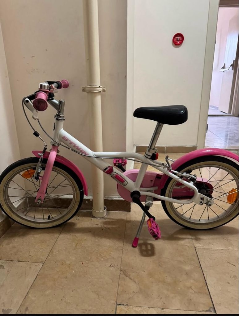 B’TWIN Docto Girl 500 Çocuk Bisikleti – Pembe/Beyaz - 2
