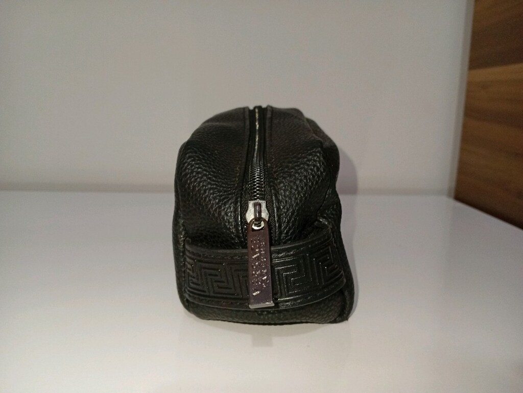 Versace Orijinal THY Business Class Yandan Tutmalı Siyah Renk Çanta - 3