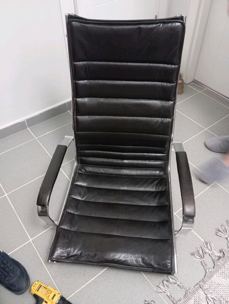 KKlasik Eames Stil Krom Ofis Koltuğu - 6