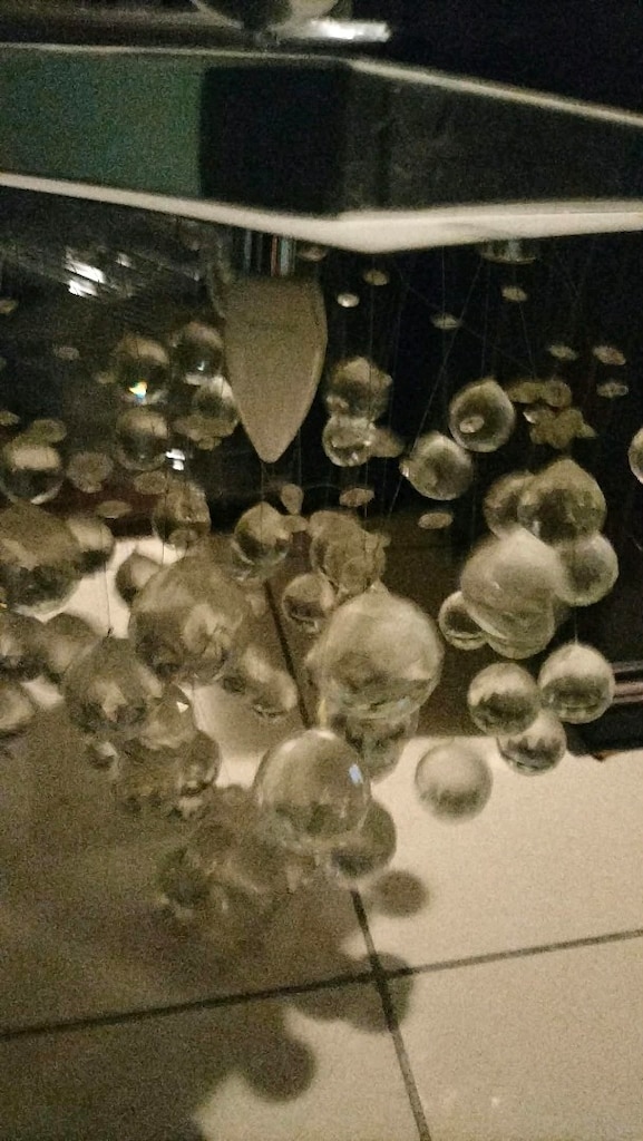 Modern Kare Kristal Top Avize / Küre Plafonyer - 4