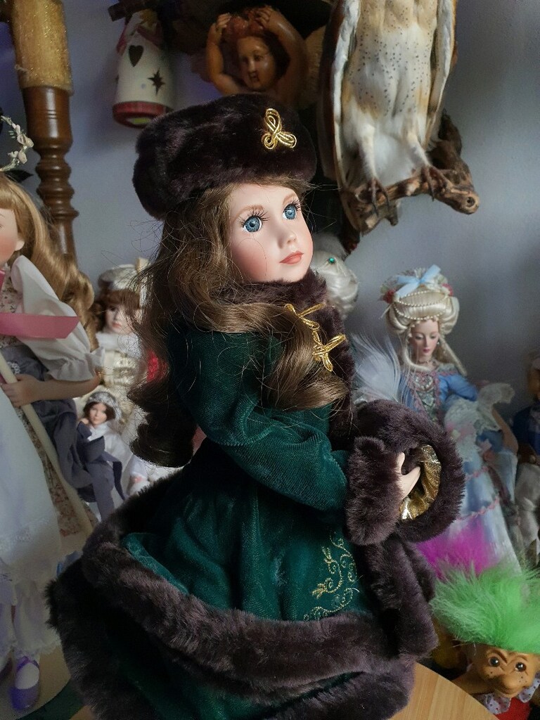 porselen bebek vintage damgalı sertifikalı koleksiyonluk - 19