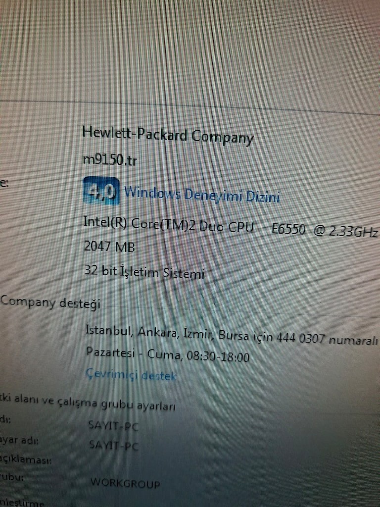 Hp intel core 2 duo masaüstü bilgisayar 19 inç samsunğ ekran - 6