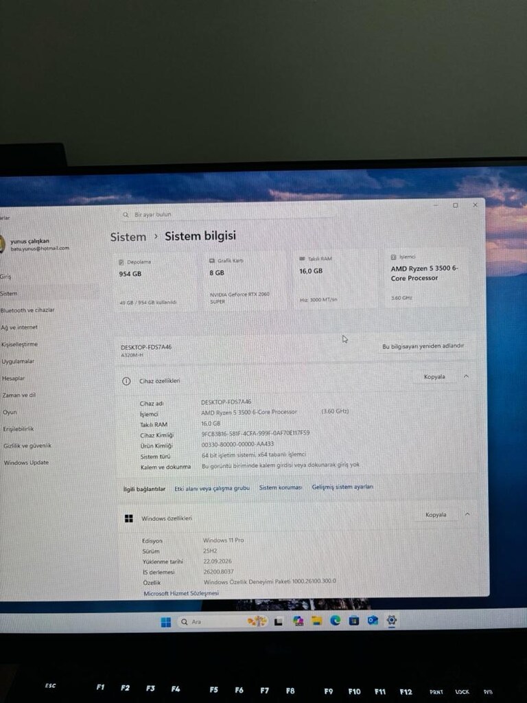 TERTEMİZ OYUNCU KASASI | RTX 2060 SUPER 8GB | RYZEN 5 3500 | 1TB SSD | - 2