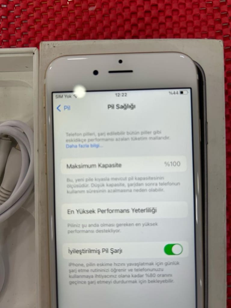 İPHONE 6s 128 gb pil 100 tamamen orijinal sorunsuz fiyat sondur - 4