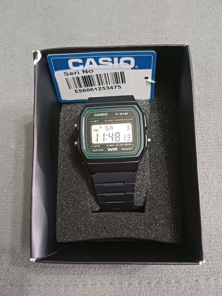 CASİO F-91W ORİJİNAL YEŞİL - 7