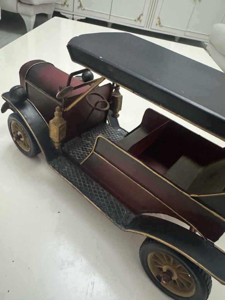 Büyük Boy Metal Klasik Araba Biblo 30 cm TAKASA AÇIK - 3