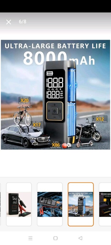 dijital akü takviye cihazı powerbank ve lastik şişirme özellikli sıfır - 2