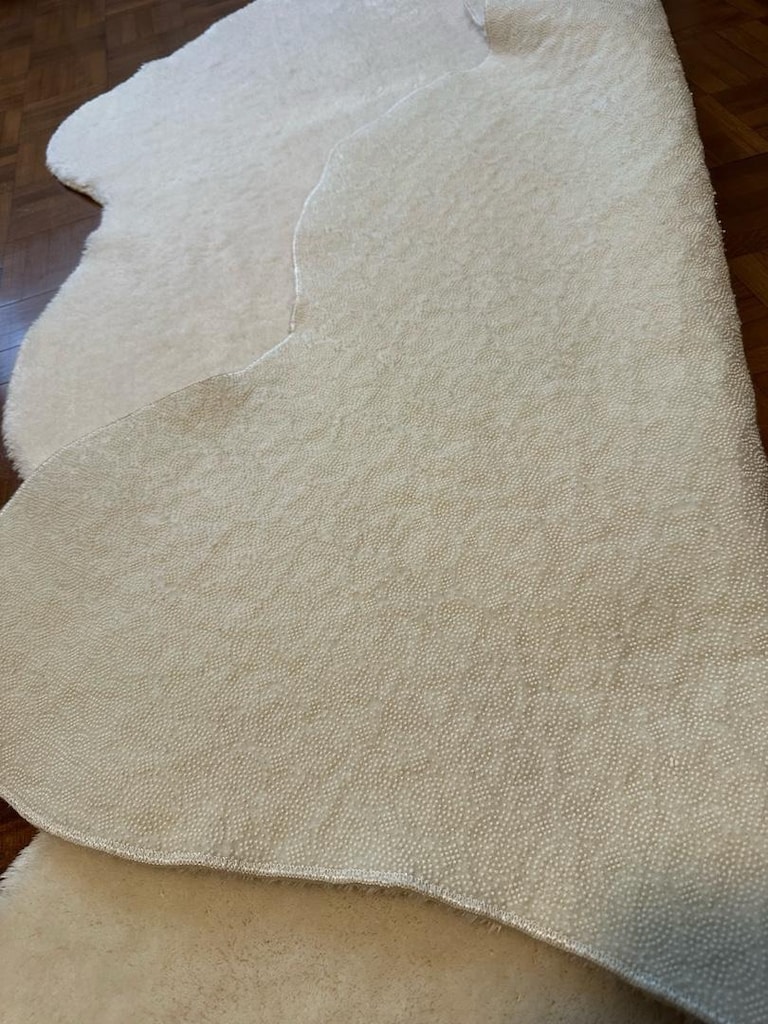 tavşan tüyü ayı postu halı kilim peluş yumuşak - 5