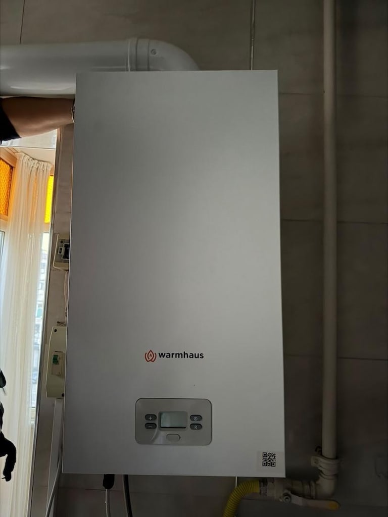 WARMHAUS Aqua 12 lt Hermetik Doğalgaz Şofben Beyaz - 3