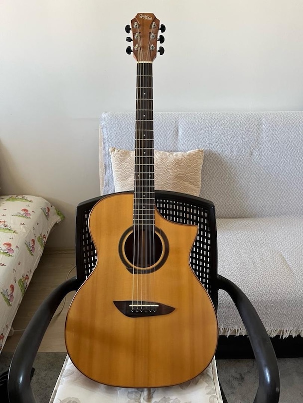 Gopher Wood Elektro Akustik Gitar | Fishman Manyetik | Kılıflı | Temiz - 2