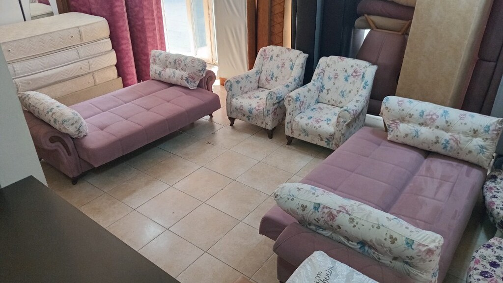 acil satılık koltuk takımı 3 3 1 1 altı sandıklı yatak oluyor tertemiz - 11
