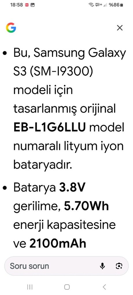 samsung galaksi s3 telefon bataryasi - 3