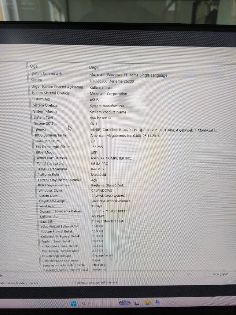 AMD RADEON RX 560 4 GB|İ5-3470|16 GB RAM OYUN VE OFİS PC FULL SET - 4