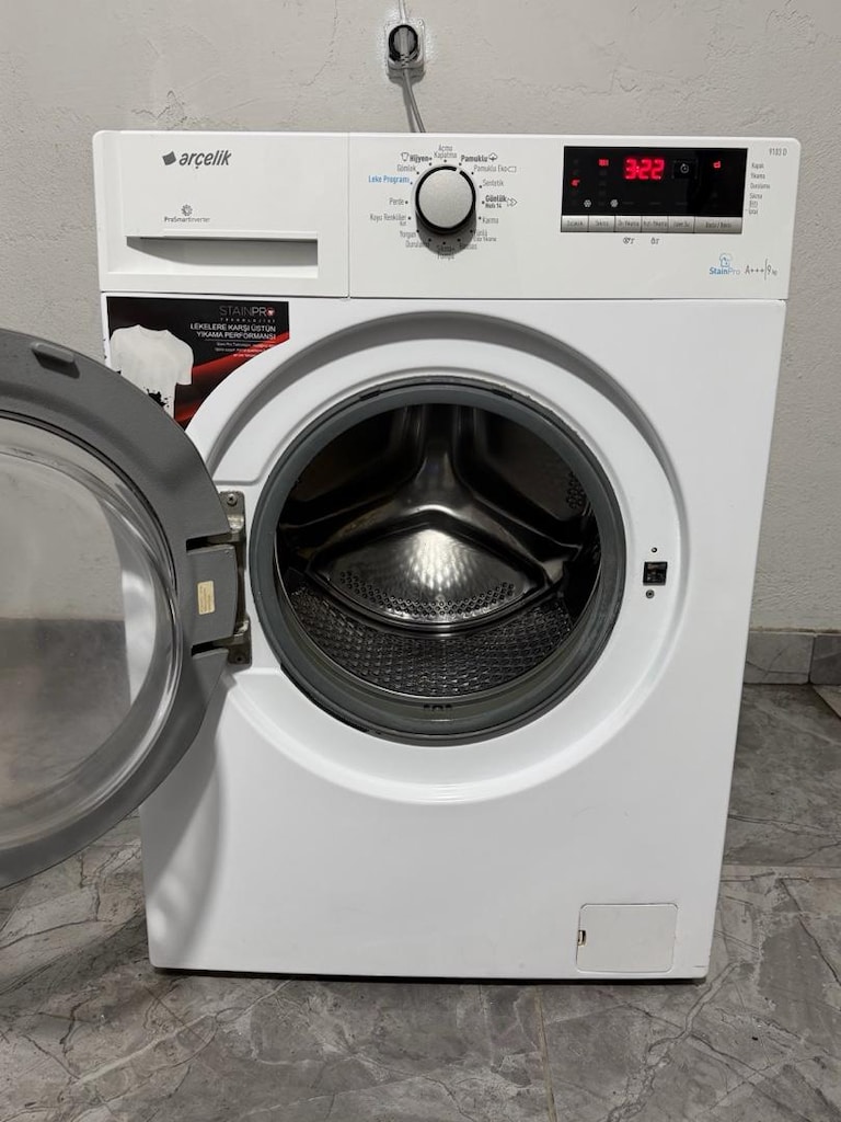 Arçelik 9 kg 1200 devir çamaşır makinası tertemiz - 4