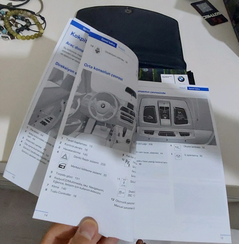 BMW 3 Serisi (2011/19) Deri Çanta Bakım kitabı Kullanım Kılavuzu - 2
