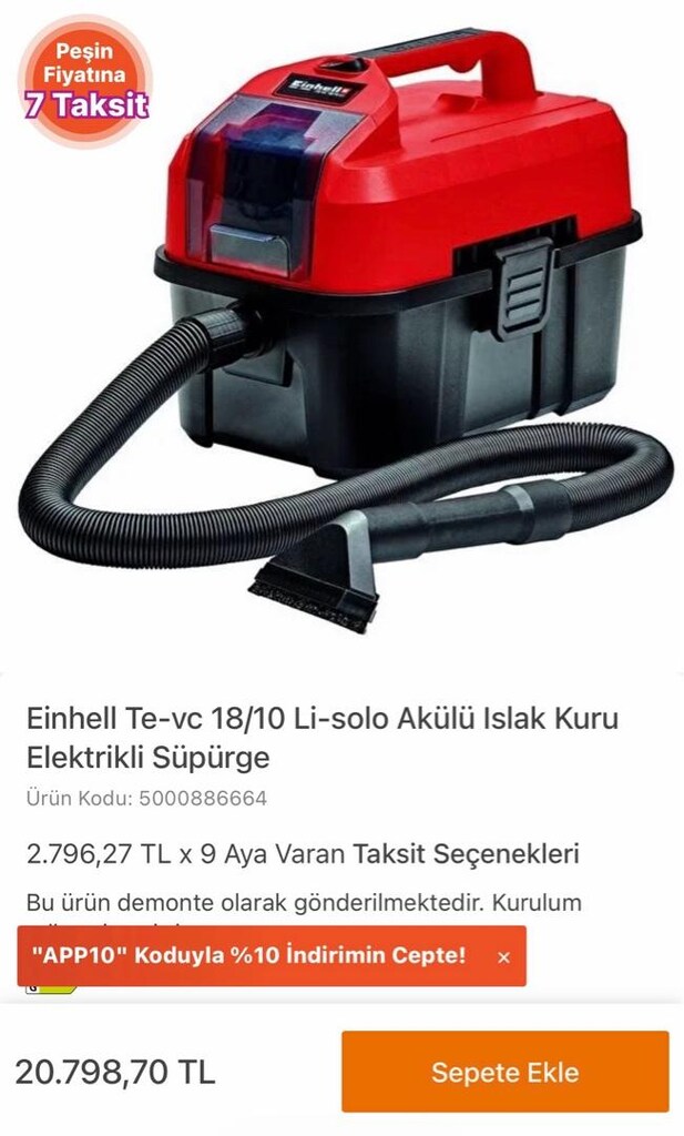 Sulu ve Kuru Yıkama Elektrik Süpürgesi - 5