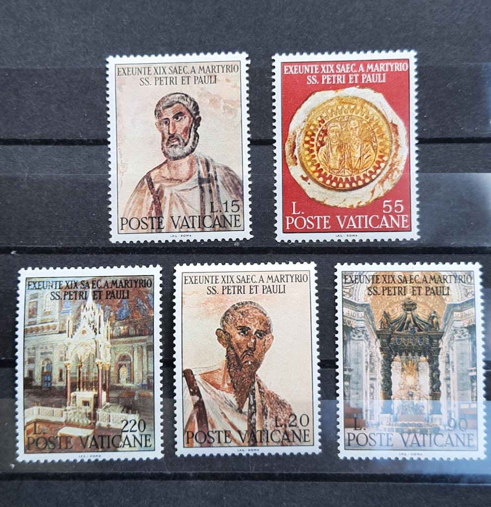 VATİKAN PUL KOLEKSİYONU - TAM SERİ DAMGASIZ MNH - ÇOK ÇOK İYİ DURUMDA - 2