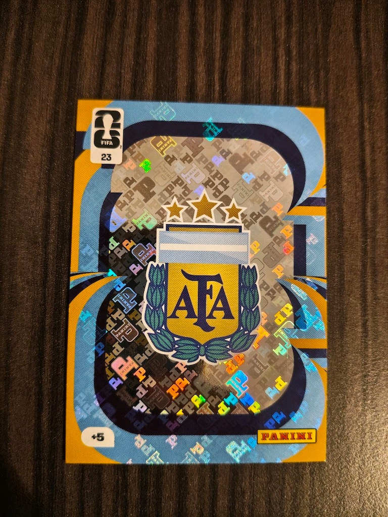 Panini FIFA World Cup 2026 Arjantin AFA Team Badge Holo Rare +5 Nadir - 4