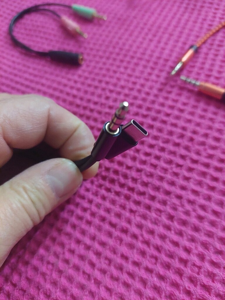 Aux type- c kablo. Aux çoklandırıcı kablo. Deneyip öyle alınız. - 6