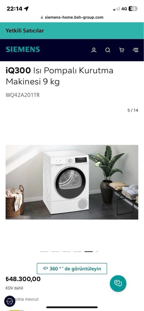 Siemens iQ300 Isı Pompalı Kurutma Makinesi - 2