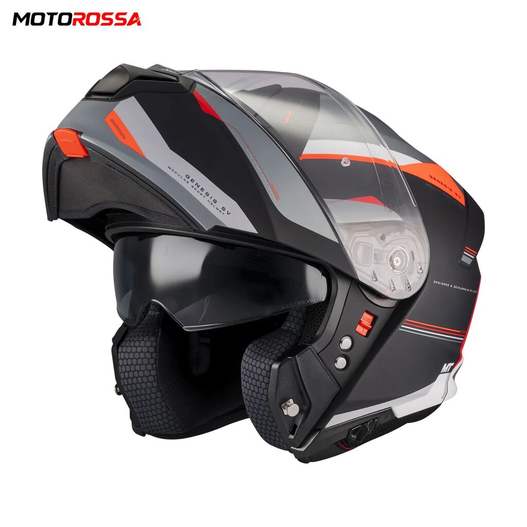 MT Genesis SV Raccoon B5 Mat Çene Açılır Motosiklet Kaskı | MOTOROSSA
