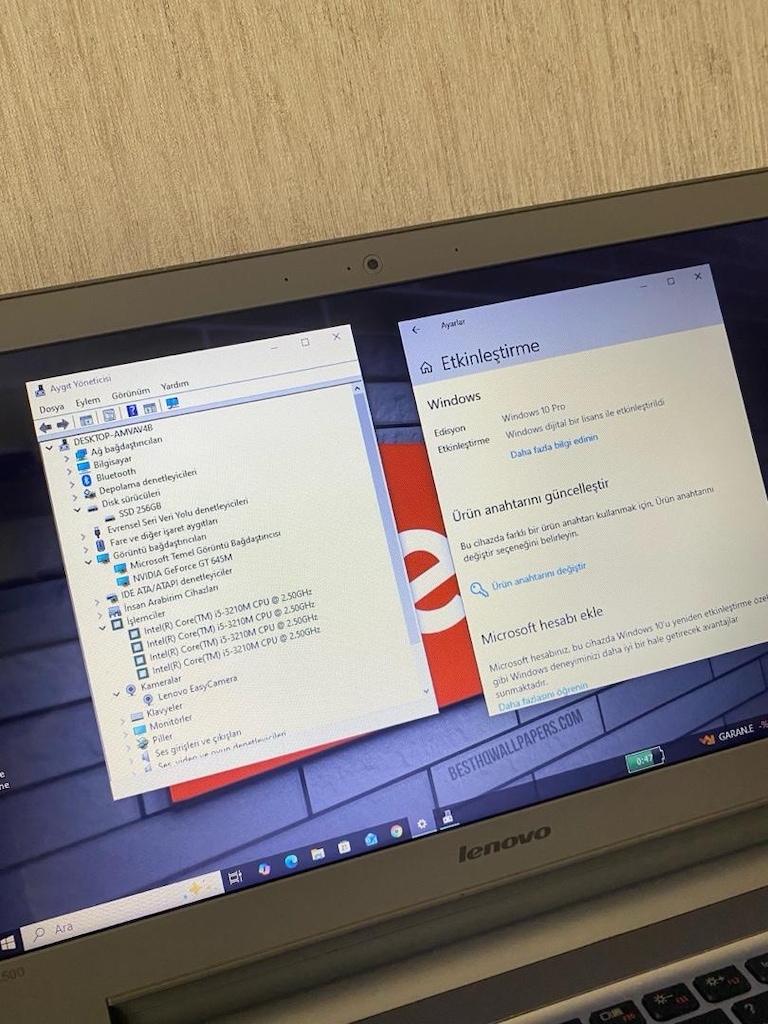 LENOVO-i5-12GB RAM-256GB SSD-2GB NVIDIA 645M 128Bit-BATARYALI-LAPTOP - 5