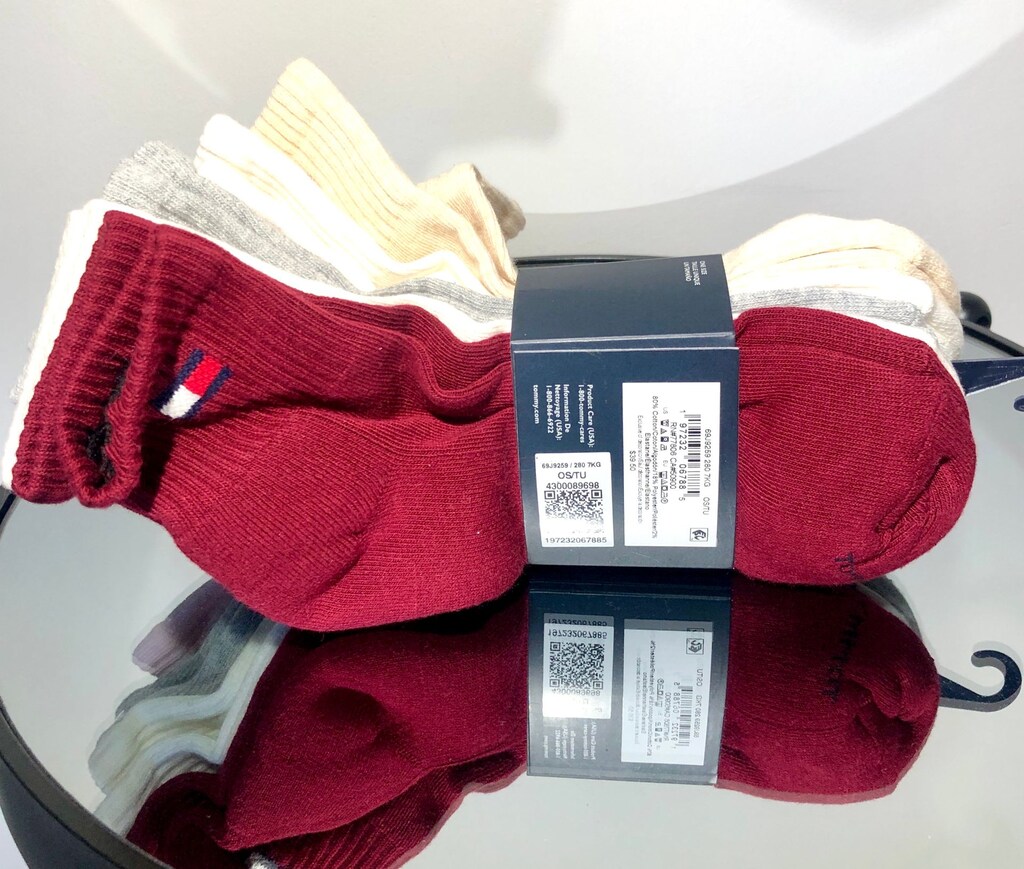 Tommy Hilfiger 6'lı Bilek Boy (Quarter Top) Çorap Seti - 4