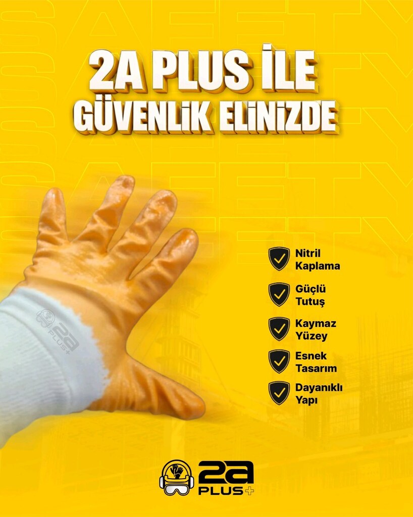 Sarı iş eldiveni - 5