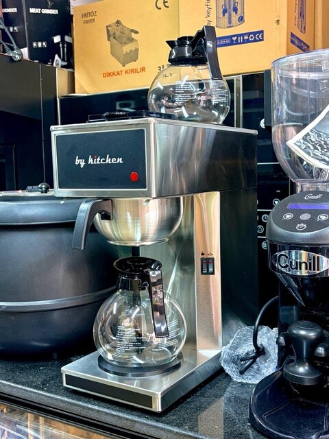 ByKitchen Filtre Kahve Makinesi / Çift Potlu Kahve Demleme Makinası