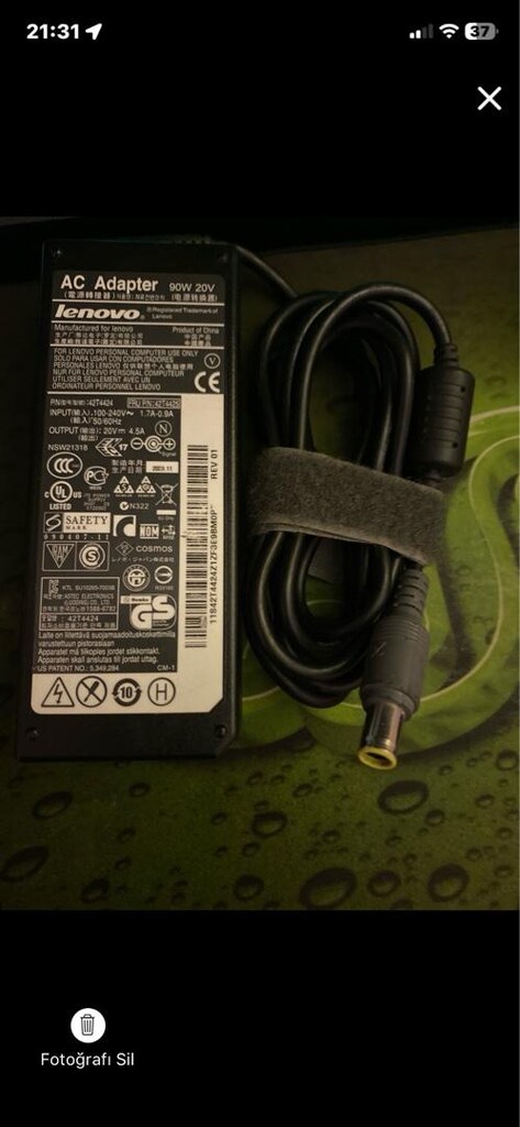 Notebook Adaptörleri Hp Lenovo Asus Acer Dell Samsung Casper Çıkma Orj - 7