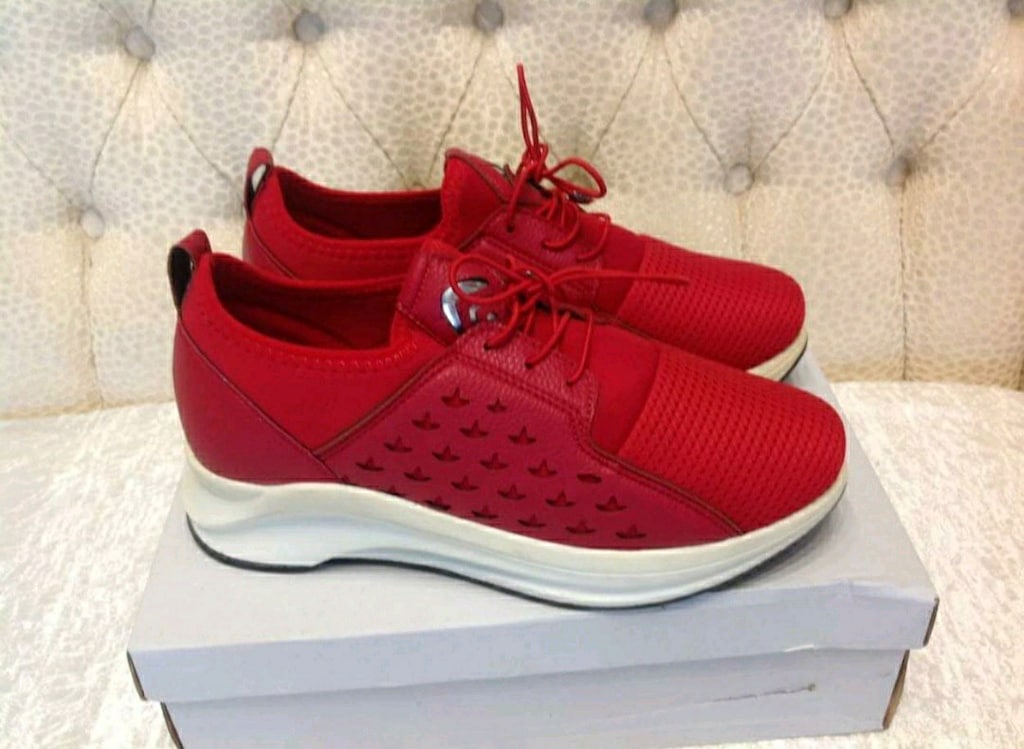 Kırmızı platformlu Sneaker yeni/39
