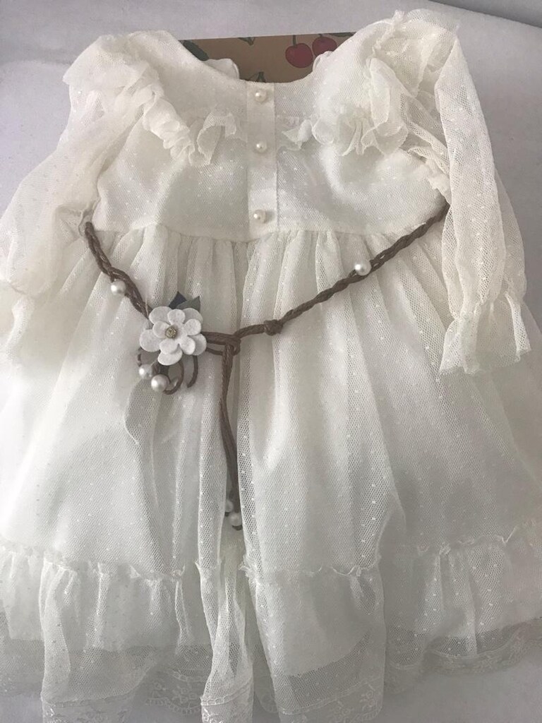 Cherry Baby Çocuk Abiye 3 Yaş Ekru