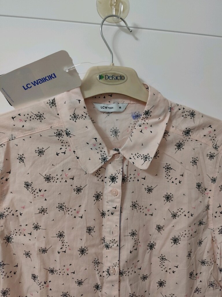LC Waikiki kız çocuk pembe etiketli gömlek - 2