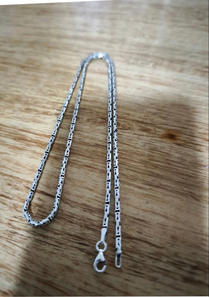gümüş kral kolye 2.5 mm 55 cm 15 gr - 2