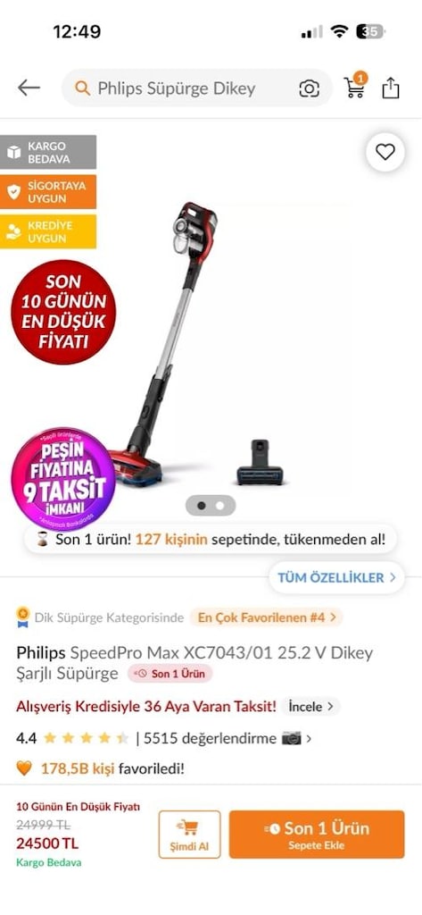 Philips SpeedPro Max Dikey Şarjlı Süpürge - 5