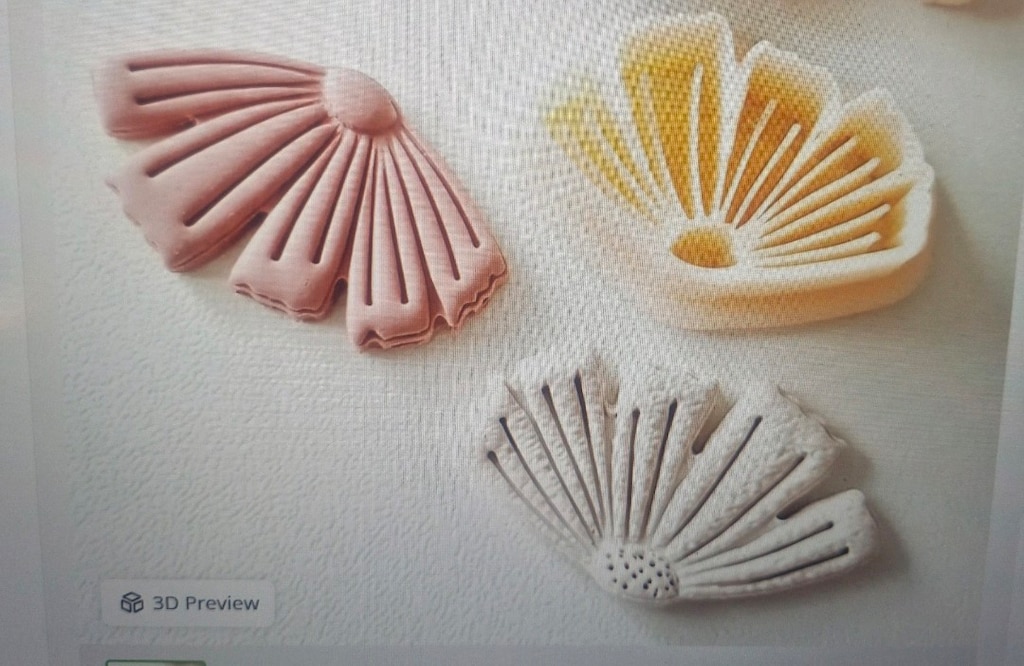 polimer kil küpe kalıpları - 7