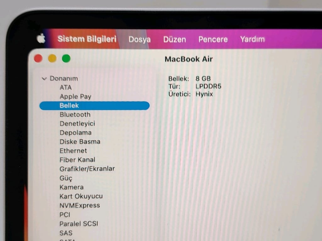 MacBook Air 2022 M2 ÇİP 8GB RAM 256GB PİL DEVRİ SADECE 44 - 2