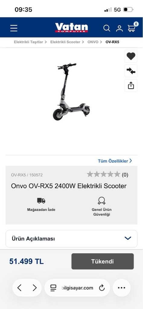 önce rx5 scooter - 3
