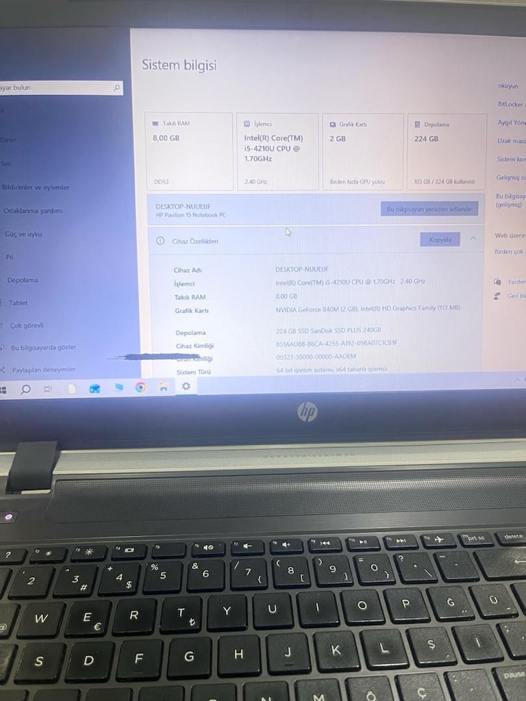İLK SAHİBİNDEN HP PAVİLİON NOTEBOOK - 3