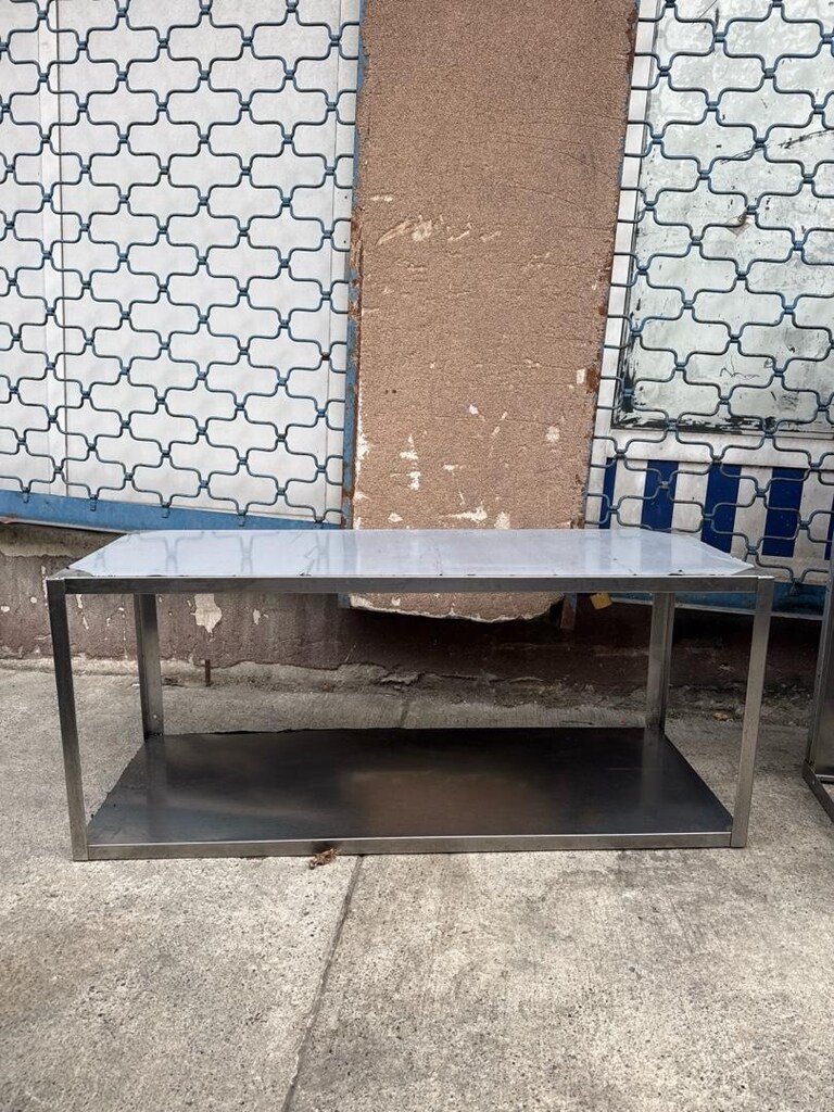 133x50x57 cm duvar rafı tertemiz krom raf 2 katlı duvar rafı paslanmaz - 2